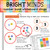 Bright Minds number bond whiteboard clings on a whiteboard