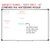 Bright Minds text-only subject clings on a 4x6 classroom whiteboard