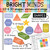 Bright Minds 2D and 3D shapes whiteboard clings on a whiteboard