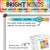 Bright Minds pencil calendar year clings updating the date for the new school year