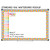 Bright Minds Days at School ten frame, 40 by 6.4 inches, leaving room for a 3-inch border on a whiteboard