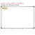 Bright Minds ten frame whiteboard cling with counters shown to scale on a 4x6 foot whiteboard mockup