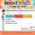 Bright Minds "Today is" label cling above a mini calendar date display on a whiteboard