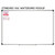 Pink and Purple weather and seasons whiteboard clings shown to scale on a 4x6 foot whiteboard mockup