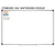 Retro Brights weather and seasons whiteboard clings shown to scale on a 4x6 foot whiteboard mockup