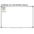 Varsity Stripes weather and seasons whiteboard clings shown to scale on a 4x6 foot whiteboard mockup