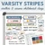 Varsity Stripes weather and seasons whiteboard clings