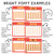 Bright Minds whiteboard calendar examples in bright poppy with round, square, mini, and handwritten numbers