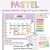 Pastel custom planner clings labeling tests, meetings, and breaks on a whiteboard calendar