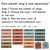 How to order Earth Tones planner clings: choose the number, style, text, color, and quantity