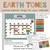 Earth Tones custom planner clings labeling tests, meetings, and breaks on a whiteboard calendar