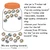 Retro Brights marble jar cling, 9 by 6 inches, with marbles and a 7-inch goal cling