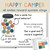 Happy Camper All Smiles incentive jar reward system clings with a class goal on a whiteboard