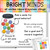 Bright Minds All Smiles incentive jar reward system clings with a class goal on a whiteboard