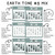 Earth Tones whiteboard cling calendar examples in earth tone mix five, showing fonts, text colors, and number styles
