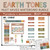 Earth Tones Must Haves Whiteboard Bundle with calendar, teacher name, daily schedule, and subject clings