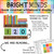 Bright Minds classroom book counter clings