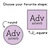 Round and square Pastel parts of speech cling shapes