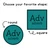 Round and square Blue and Green parts of speech cling shapes