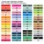 Color chart with numbered swatches for custom whiteboard clings