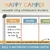 Happy Camper reusable whiteboard cling dividers sectioning a whiteboard with subject clings