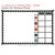 Earth Tones Weekly Focus Monday through Friday whiteboard clings shown to scale on a 4x6 foot whiteboard mockup