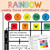 Rainbow Weekly Focus Monday through Friday whiteboard clings