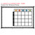 Happy Camper Weekly Focus Monday through Friday whiteboard clings shown to scale on a 4x6 foot whiteboard mockup
