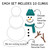 20 Build-a-Snowman Goal Tracker pieces including hat, scarf, snowballs, and accessories for classroom goal setting
