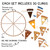 What's in the Earth Tones Piece-of-Pie set: 30 clings, including the pie plate, slices, and toppings