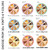 Rainbow pie goal trackers showing the pie plate color and font choices