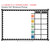 Detailed view of reusable static cling label reading “Weekly Focus” on whiteboard