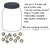 Reimagines Ready marble jar cling, 9 by 6 inches, with marbles and a 7-inch goal cling