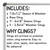 Weather and seasons set: 7.5 by 7.2 inch base cling, four season clings, and 11 weather clings