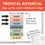 Tropical Botanical days of the week whiteboard clings and arrows
