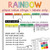 rainbow place value whiteboard display
