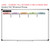 Pastel place value label clings shown to scale on a 4x6 foot whiteboard mockup
