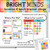 Bright Minds location and lunch tracker whiteboard clings