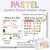 pastel classroom lunch and location tracker