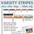 varsity stripes place value labels