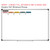 Retro Brights place value label clings shown to scale on a 4x6 foot whiteboard mockup
