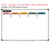Retro Brights place value label clings shown to scale on a 4x6 foot whiteboard mockup