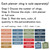 How to order Varsity Stripes planner clings: choose the number, style, text, color, and quantity