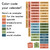 Happy Camper planner clings color-coded for teacher dates, specials, breaks, and subjects