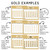 Modern Terrazzo whiteboard calendar examples in gold with round, square, mini, and handwritten numbers