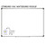 Bright Minds Let's Grow Together flower, 8 inches across, shown to scale on a 4x6 foot whiteboard