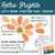 Retro Brights Let's Grow Together flower goal tracker clings with a class goal on a whiteboard