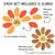spring classroom goal setter flower whiteboard clings