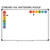 Teacher binder with a hole-punched storage sheet holding reusable voice level clings and hand signal icons for easy classroom organization.