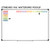 Whiteboard display showing a sleek minimalist voice level chart with a black arrow pointing to the current classroom noise expectation.